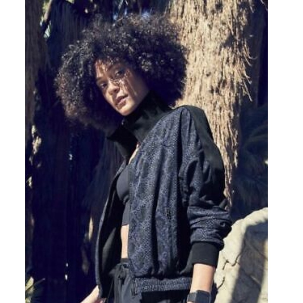 Athleta Brooklyn Bomber Jacket Python Print - image 1